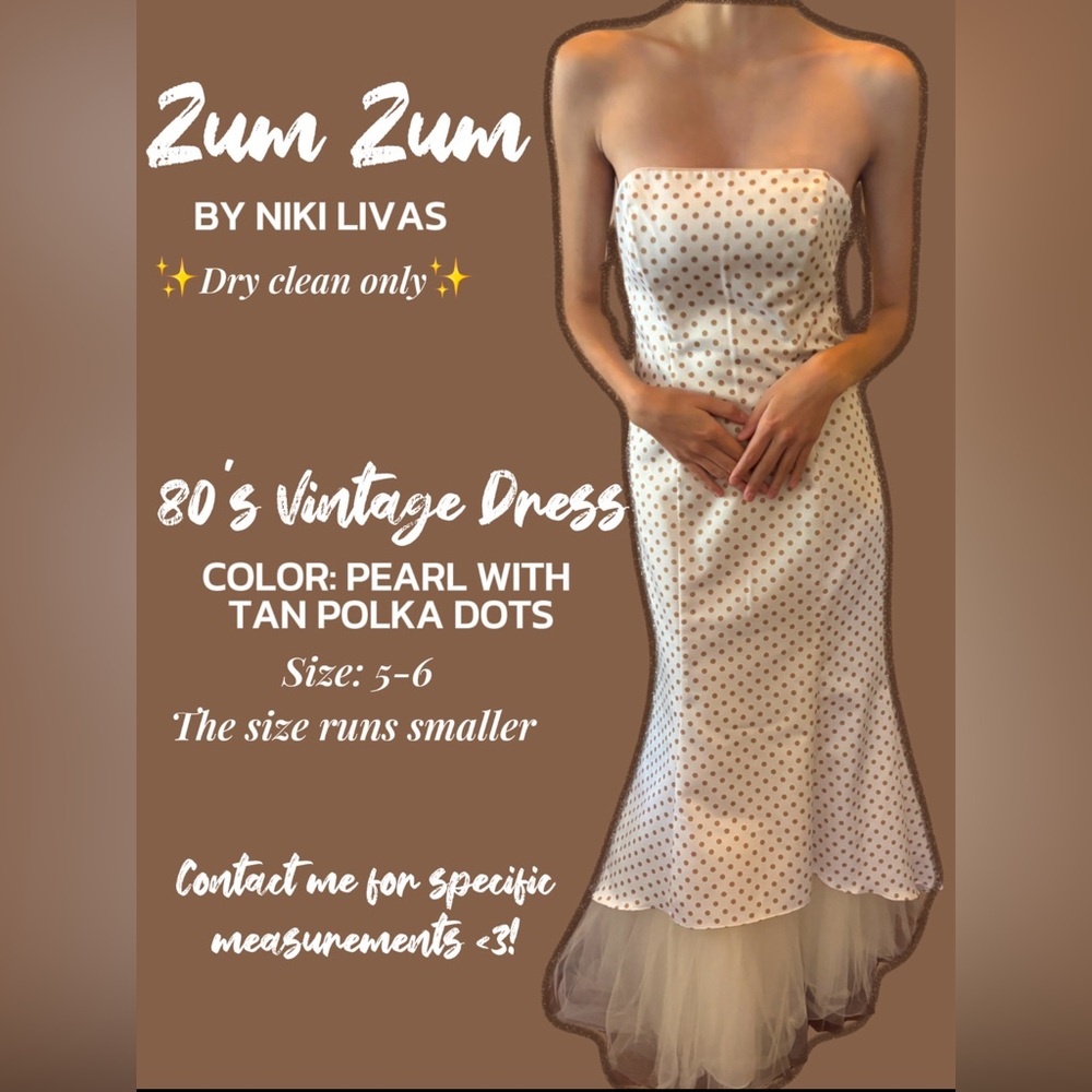 80’s Vintage Dress: Zum Zum by NIKI LIVAS. Size: 5-6, (it runs smaller)